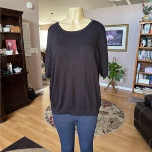 H&M black short sleeve sweater-size XXL